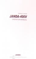 Janda-Janda 400V, Welding Controller operations Manual-400V-02